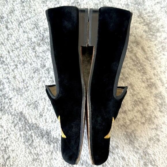 Stubbs & Wootton Embroidered Velvet Flats Size 6.5 - Picture 6 of 12